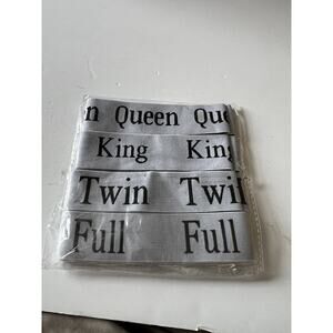 4 Piece Bed Sheet Organizer Bands – Elastic Sheet Straps for Closet Size Labels